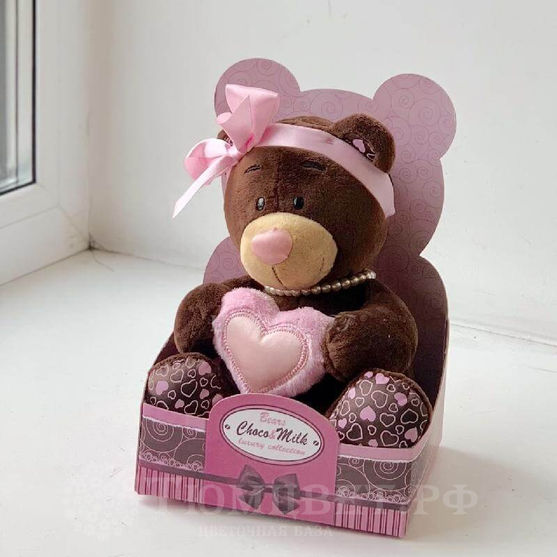 Мишка Choco&Milk Девочка с сердцем 20