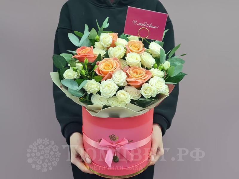 Коробка с розами №15