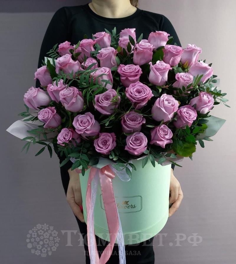 Коробка с розами "Благодарю"